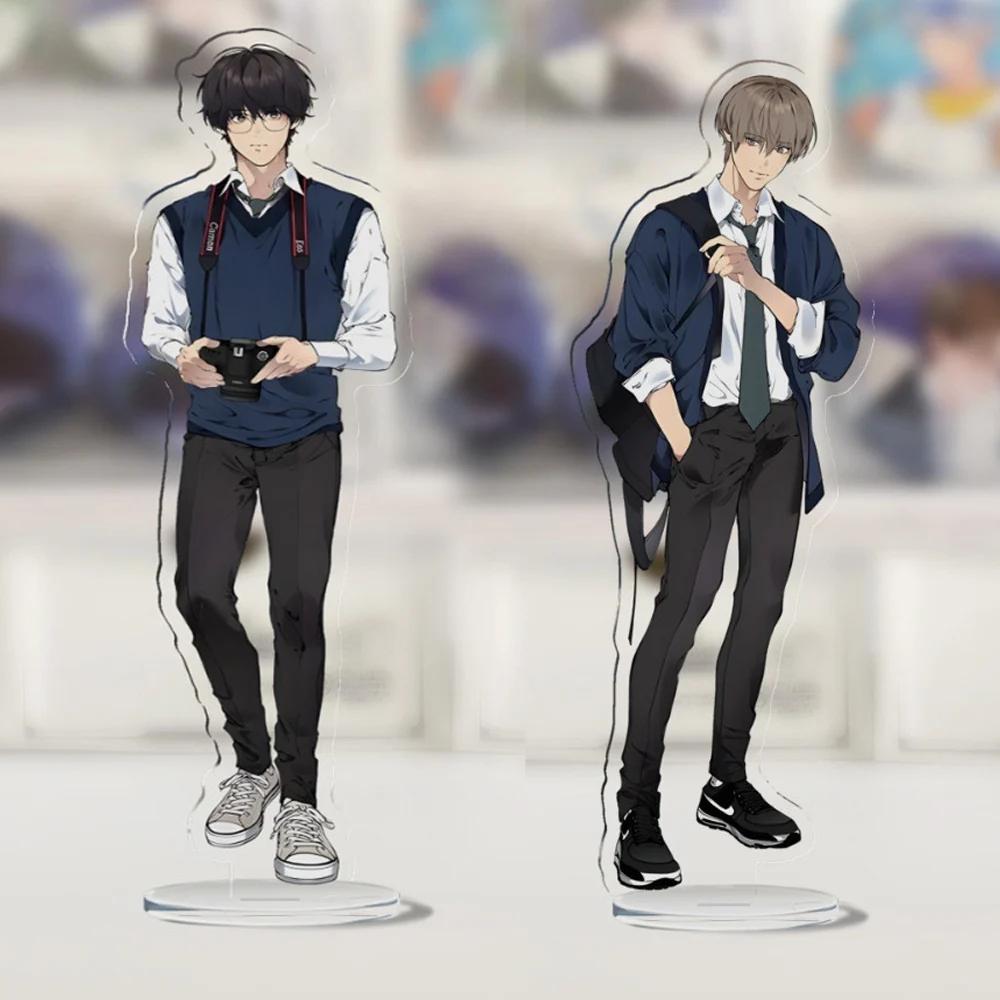 Lost in The Cloud Korean Manhwa Comic Photo Stand Card Acrylic Character Bai Xianyun Baek Cirrus Yan Hena Action Doll Decor Gift