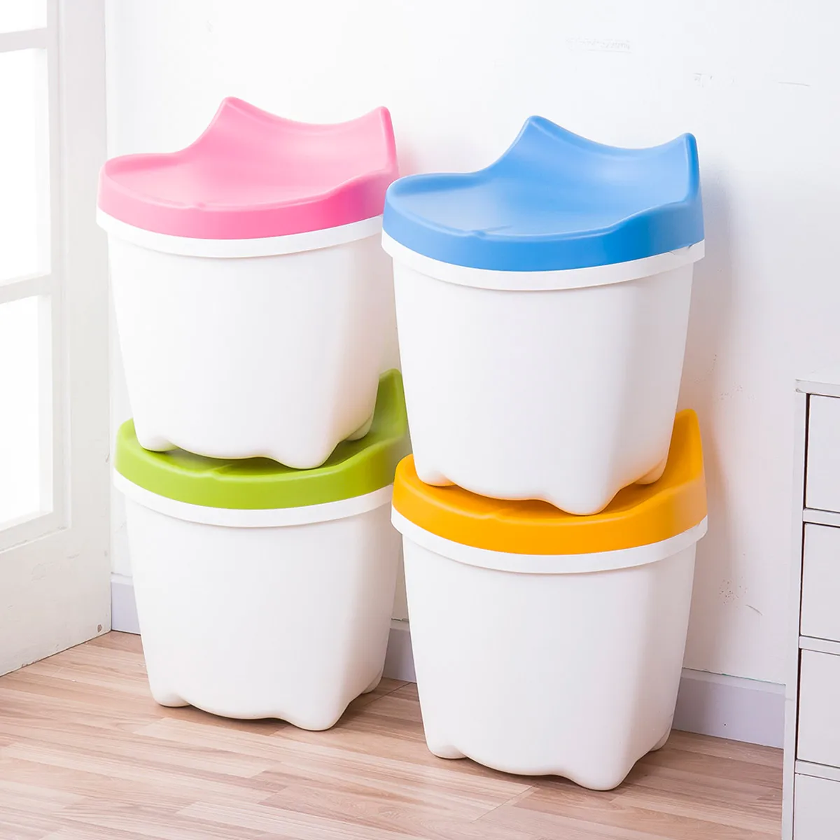 plastic-storage-chair-stool-children's-toy-storage-box-baby-chair-stool-clothes-miscellaneous-storage-box-organizer-box