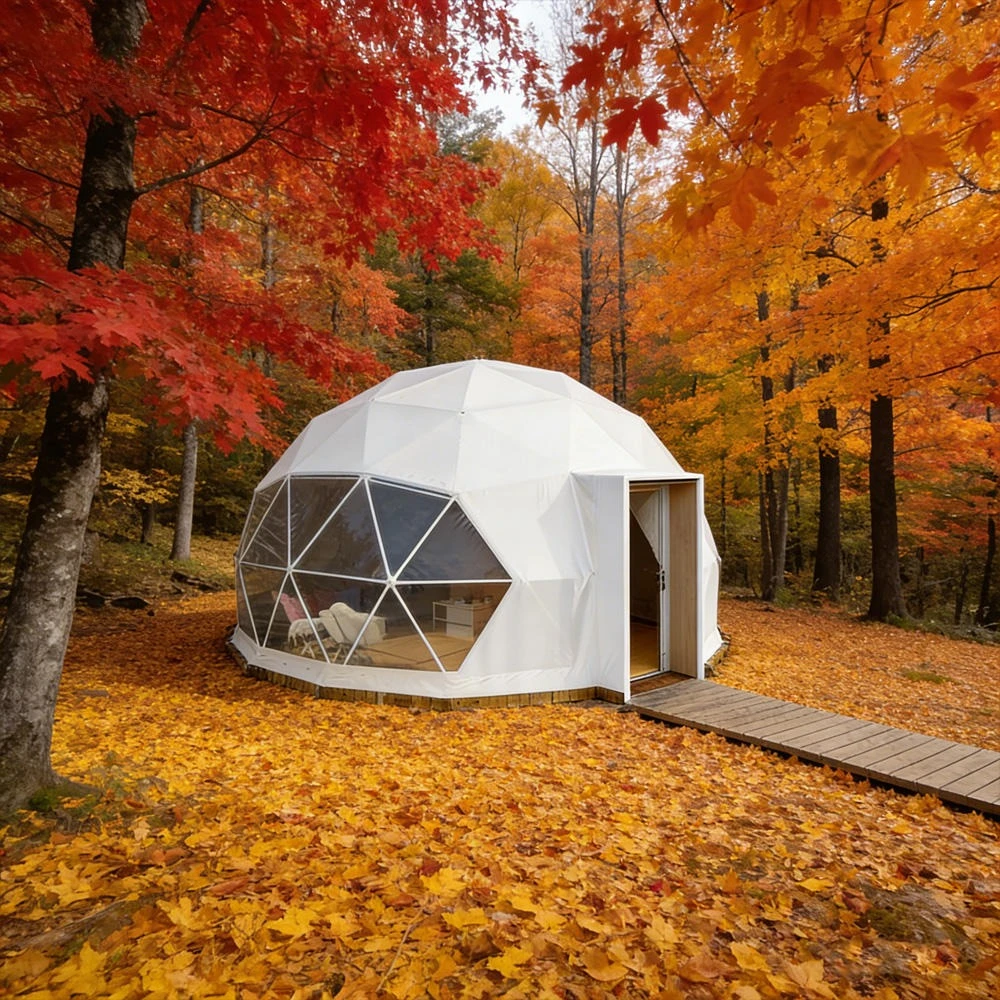 Factory Supply Tents Economic Practical Outdoor Camping Geodesic Tent Waterproof UV Resistant Yurt Tent For Tourism