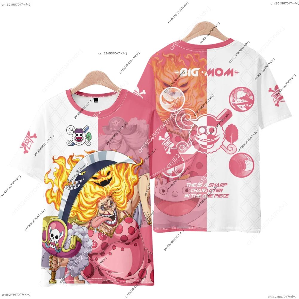 2025 une pièce Nami/Luffy/Zoro/Anime dessin animé adulte hommes/femmes/enfants été col rond manches courtes T-Shirt Harajuku Streetwear