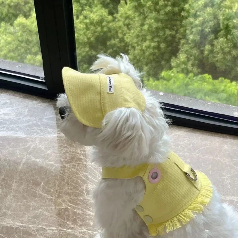 Cute Cowboy Dog Vest - Summer Puppy Clothes for Small Breeds Like Chihuahuas, Comfortable & Stylish Pet Shirt No Hat Included - view 4