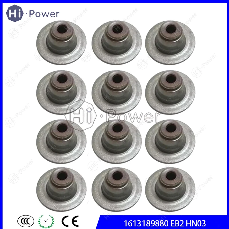 1613189880 EB2 HN03 12pcs Auto Engine Valve oil seal for Peugeot 2008 308S 4008 Citroen C3XR C4L 1.2T