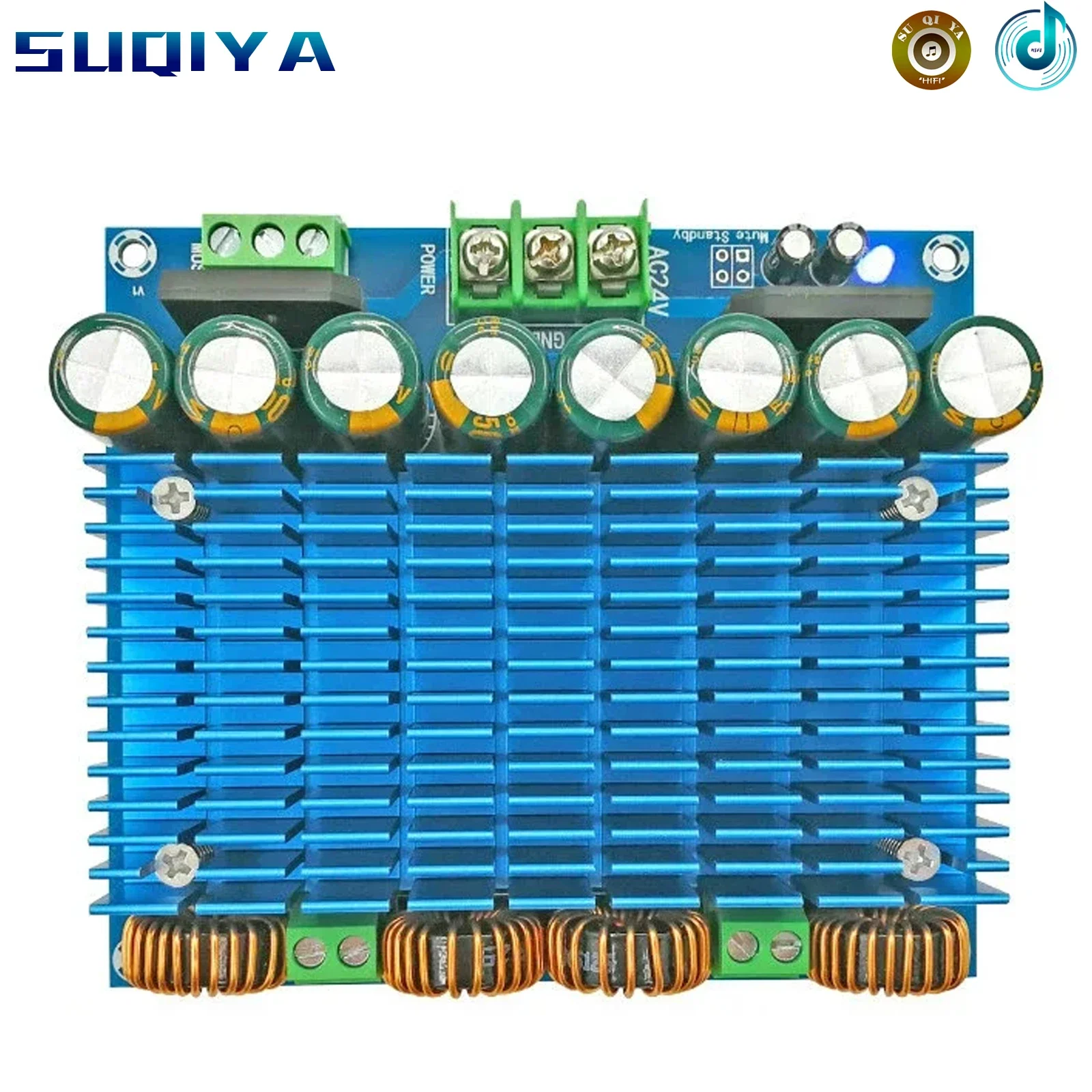 420W * 2 TDA8954TH Audio Amplifier Board Amplificador Class D Dual-channel Digital Amplifier Board