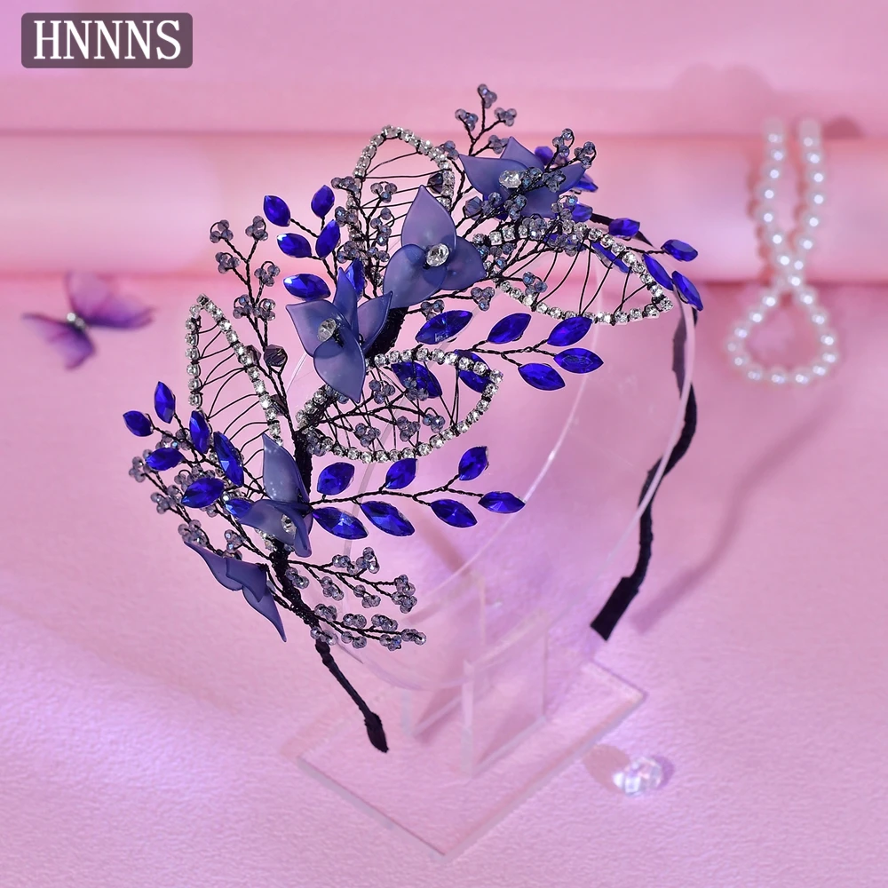 TOPQUEEN Exquisite Bridal Wedding Rhinestone Headband Hand Woven Luxurious Ladies' High-End Banquet Hair Accessories YXA351