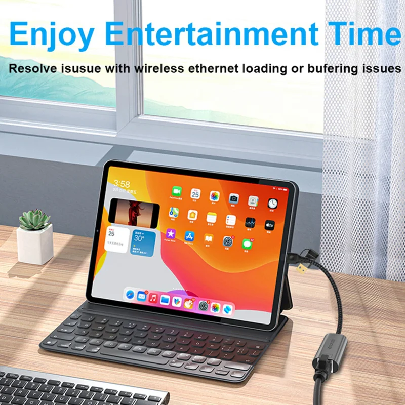 Type-C USB C  USB 3.0 to RJ45 Female Gigabit LAN 1000 Mbps 2500M Wired Network, USB to Ethernet Adapter for Laptops/Tablet,