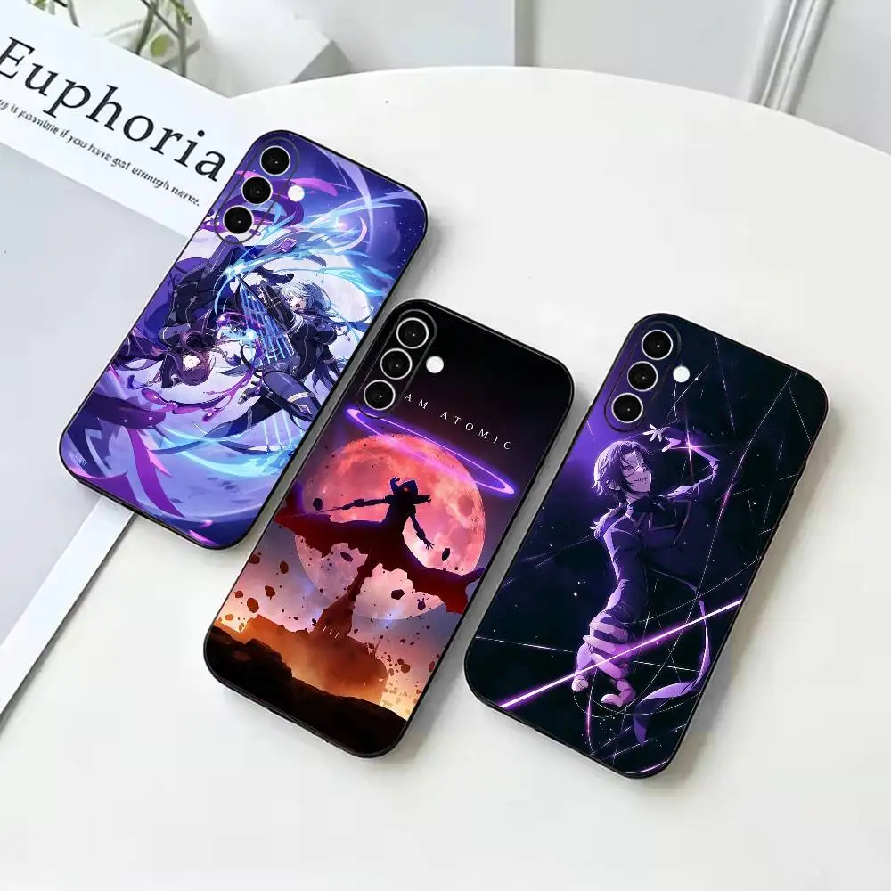 Anime T-The Eminence in Shadow  Anti-drop Black Soft Silicone Case For Samsung Galaxy A73 A72 A71 A53 A52 A51