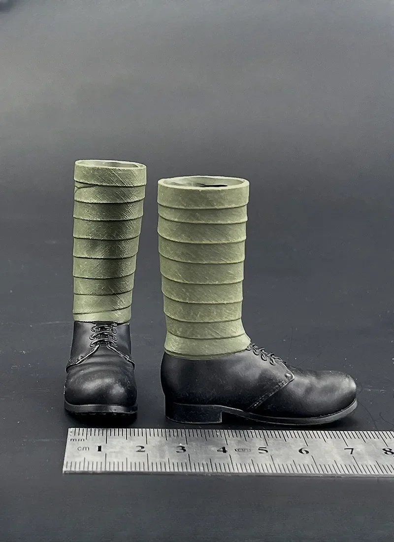 Bottes à lacets de l'armée de l'Union soviétique pour hommes, chaussures creuses de soldat, modèle pour 12 figurines en effet, jouets corporels, échelle 1/6, ZY1034