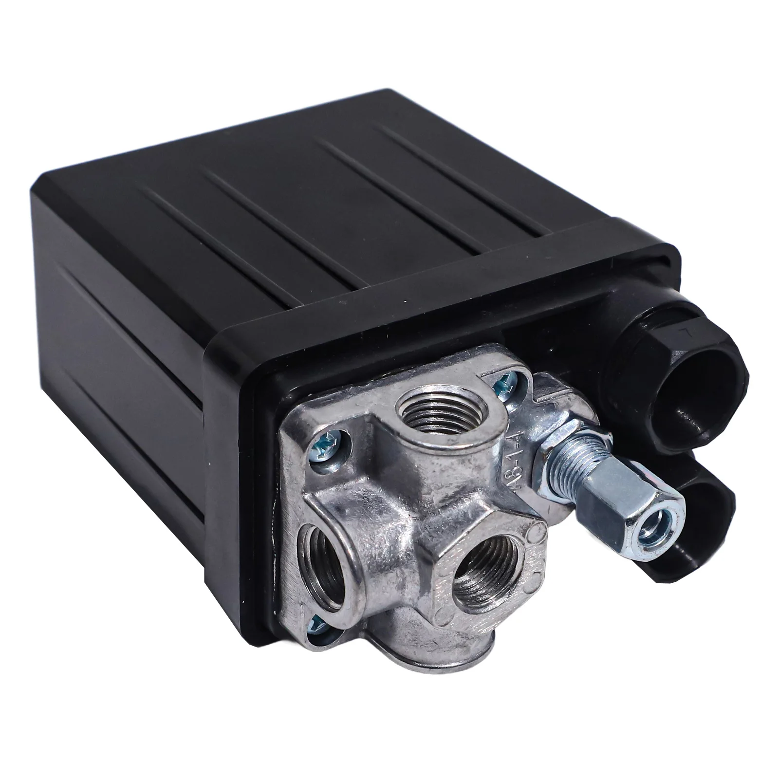 Air Compressor Pressure Switch Control Valve Replacement Parts 90-120 PSI 240V For BSP Thread: 4 Port 1/4” For BSP