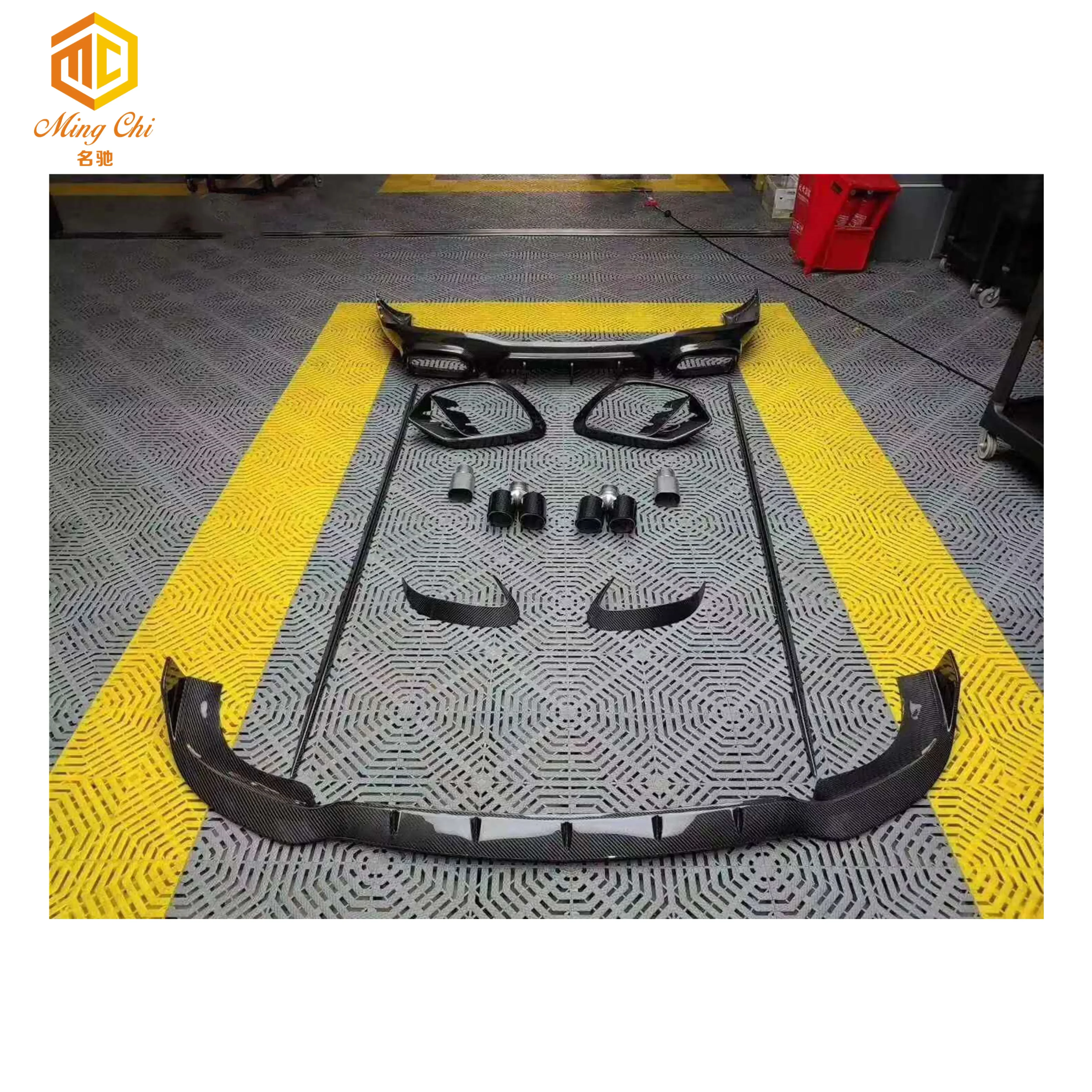 High quality carbon fiber body kit is suitable for  AMG GT AMG GT43 AMG GT50 front lip diffuser side skirt vent
