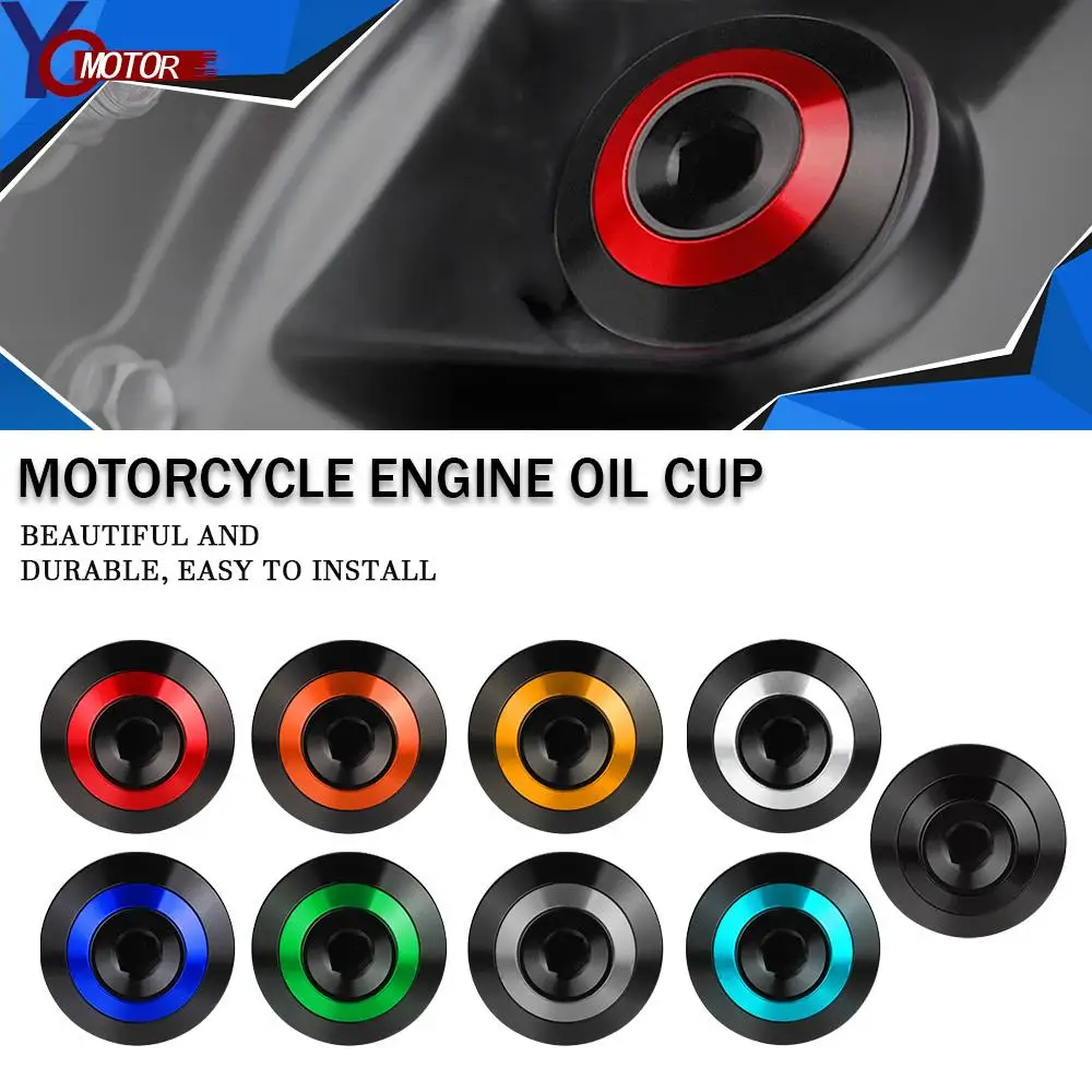 

New For Kawasaki Z650 Z800 Z900 Z1000 Z1000SX ER-6N Ninja 400 Engine Oil Filler Cup Plug Cover Cap Screw M20.2.5 Oil Filter Cup