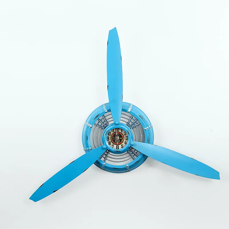 Simple Retro Style Wrought Iron Aircraft Head Ornaments Stock 2018 New Aircraft Head Clock