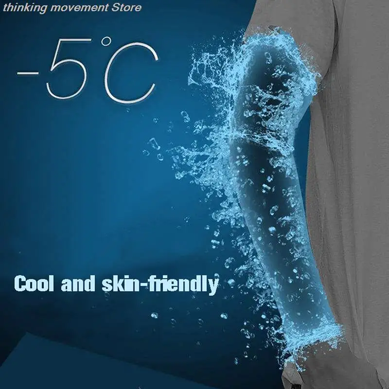 Manicotti con protezione UV per esterni - Manicotti rinfrescanti per uomo e donna, guanto estivo sottile e traspirante e copertura per il braccio