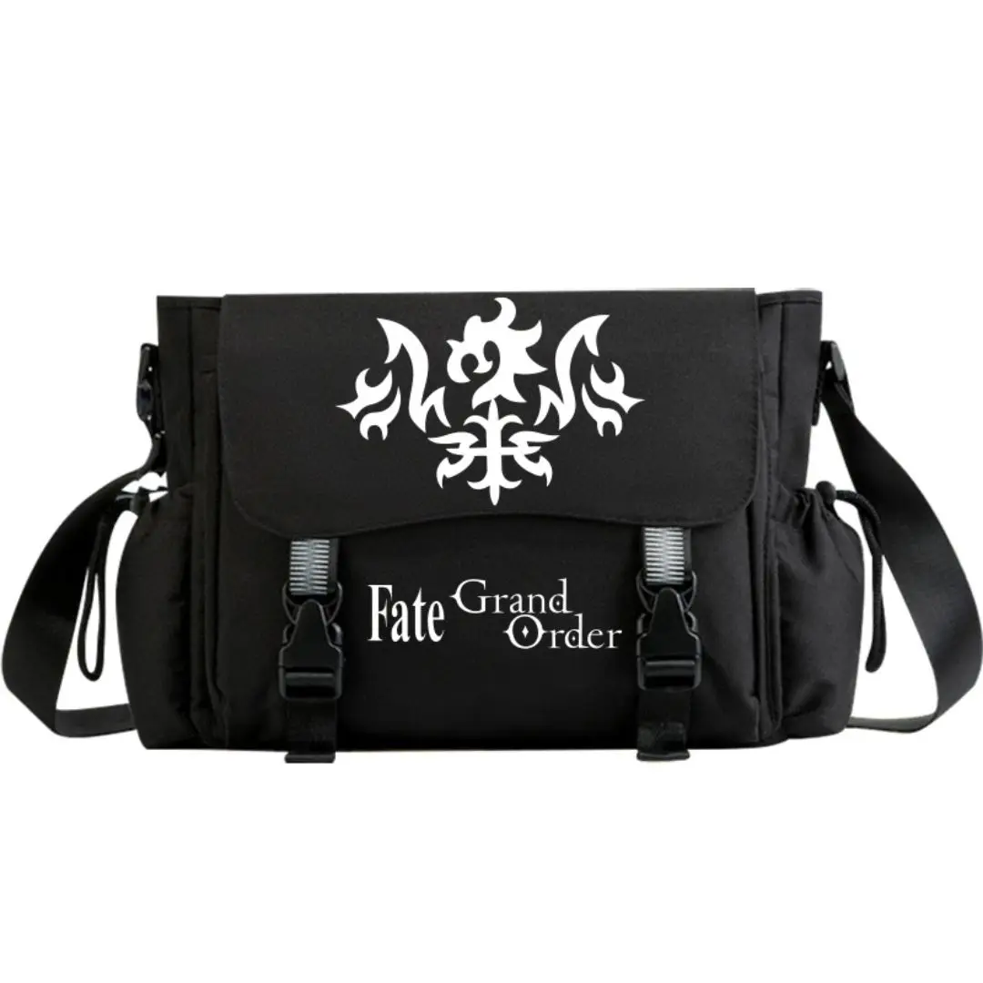 Anime Fate/Zero Saber Alter Curse Seal Cosplay Nylon Cloth Cartoon Bag Campus Student Messenger Bag Men Women Gift