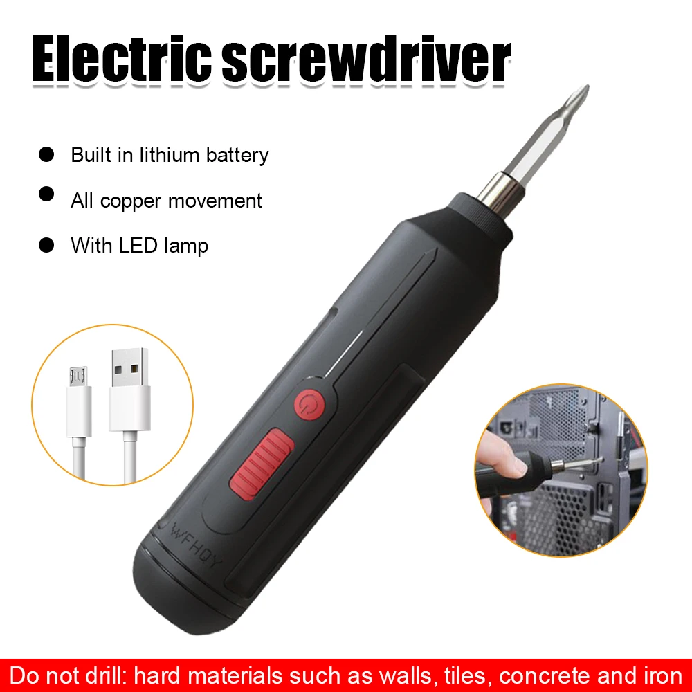 Electric Screwdriver Battery Rechargeable Cordless Screwdriver Powerful Impact Wireless Screwdriver Drill Electric Screw Driver