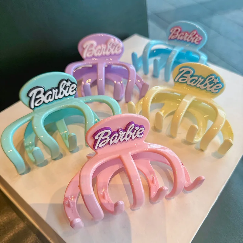 Kawaii Barbie Shark Clip Anime Fashion Women Girls Retro Large Hairpin Headwear Barrette Hair Claws Crab Accessories Gifts Toys