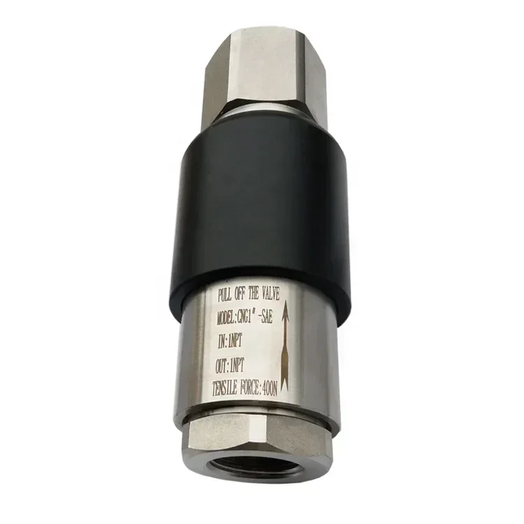 

CNG LPG Breakaway Valve Inline Trailer Breakaway Valve for CNG Dispenser - Safety Trailering Solution