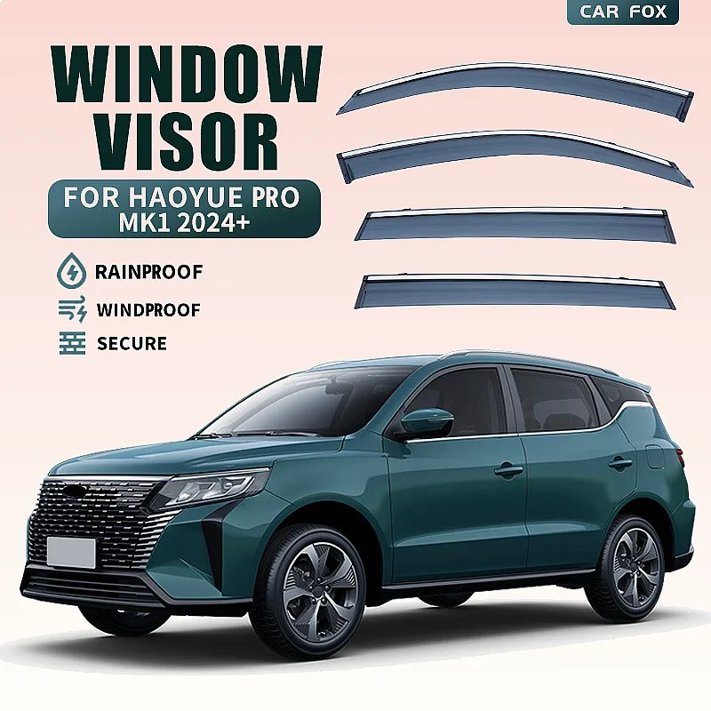 

For Geely Haoyue Pro 2024+ Car Window Visor Rain Sun Shade Awning Auto Accessories