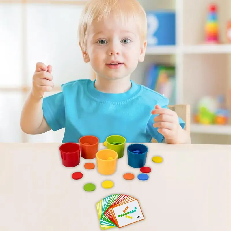 Juego de clasificación sensorial Montessori para niños, juguetes educativos de matemáticas, actividades de aprendizaje para niños pequeños, cumpleaños y Pascua