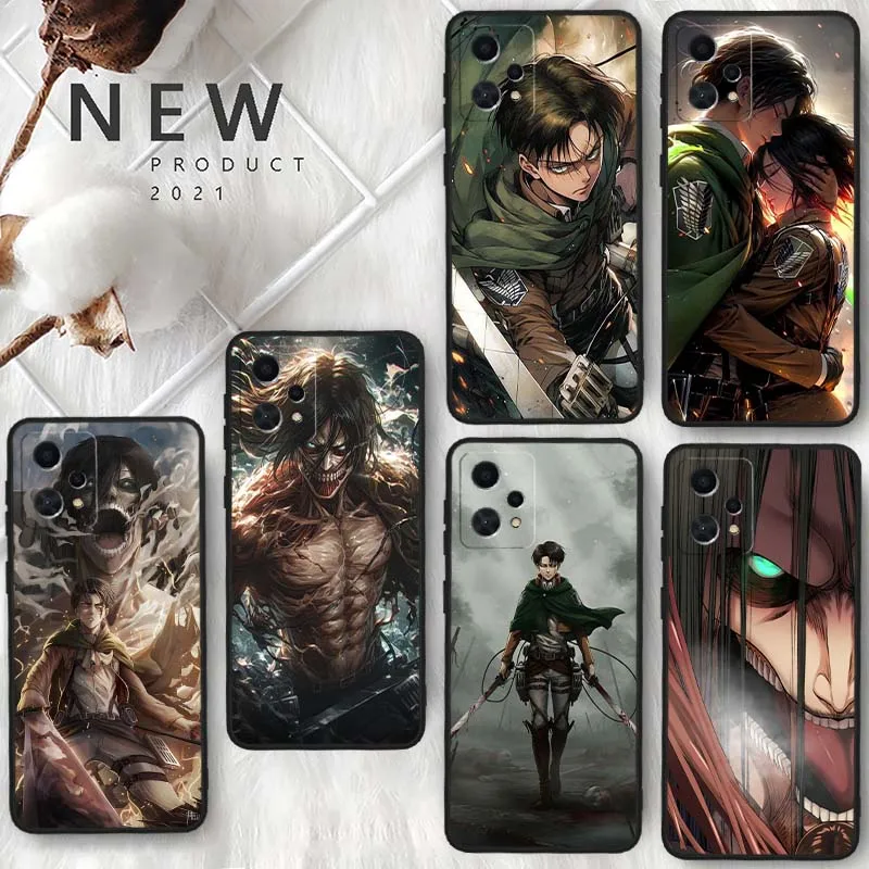 Крутой чехол с изображением аниме «Атака Титанов» для OPPO Realme 12, 11, 10, 9, 8, 6, 9i 12X C67 C21Y GT2 GT 5G, черный чехол для телефона Крутой чехол с изображением аниме «Атака Титанов» для OPPO Realme 12, 11, 10, 9, 8, 6, 9i 12X C67 C21Y GT2 GT 5G, черный чехол для телефона