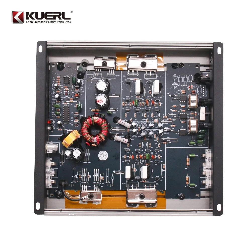N-368 Professional 2-Channel Class AB Car Audio Amplifier AMP 12V 4OHM Factory Wholesale Build for Car Audio Systems