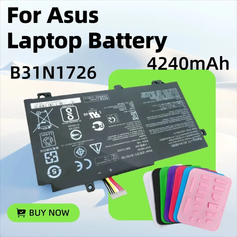 

4240 мАч B31N1726 для Asus ZX80GE FX80GD GE FX86G TUF504GD TUF505DY TUF554GE TUF565GD Аккумулятор для ноутбука
