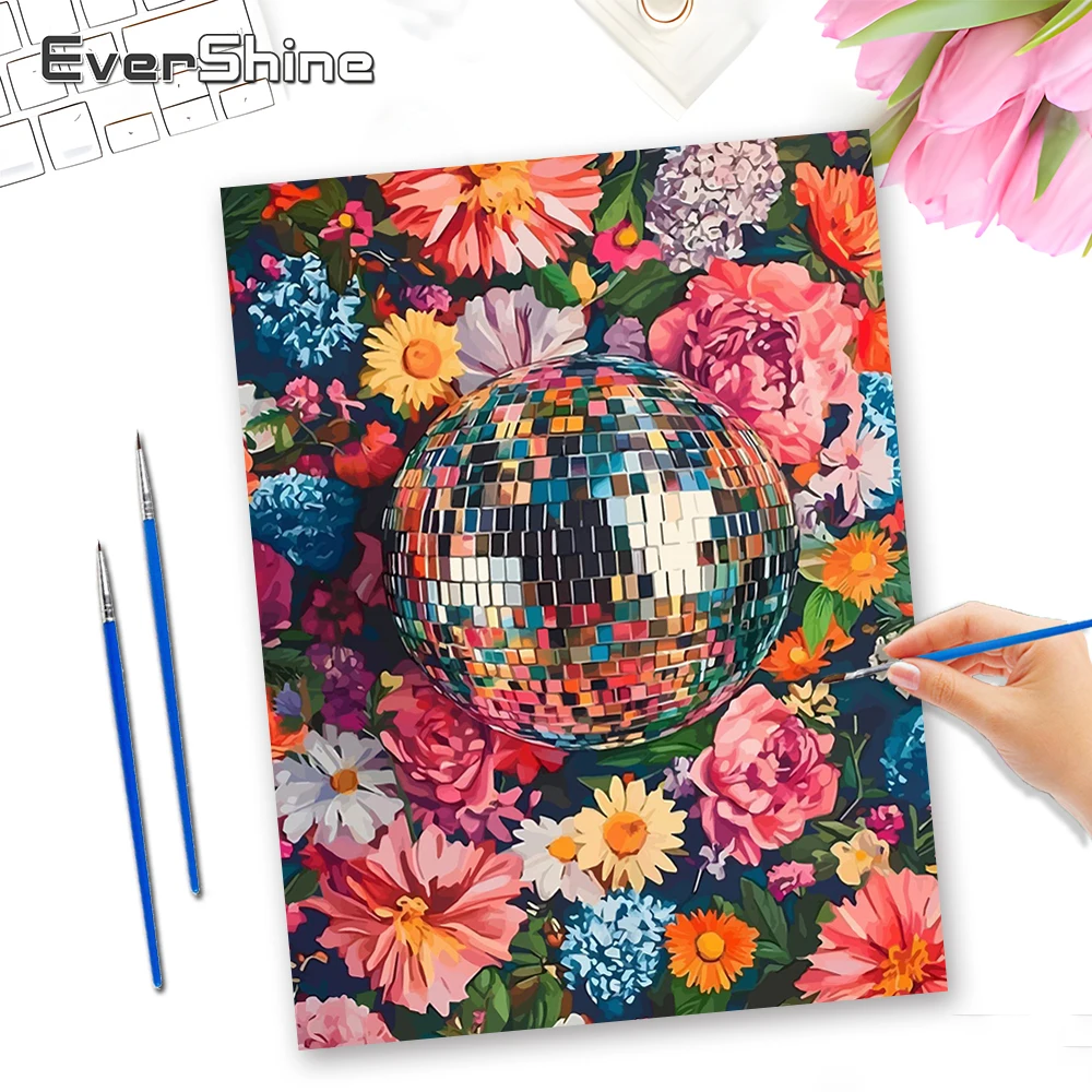 

Картина по номерам Evershine: Цветы, рисунок на холсте, ручная роспись, живопись, художественная картина «Маргаритка», без рамы, раскраска, декор для дома