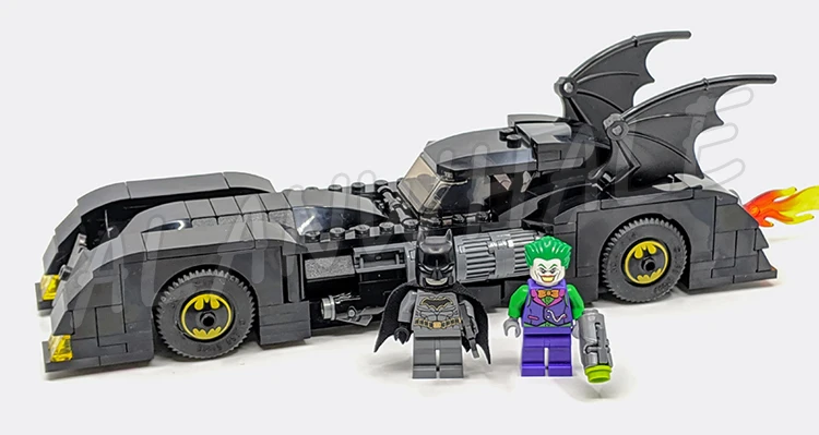 354 Uds Super Fighter Batmobile coche búsqueda del Joker llama escape 11351 juguete de bloques de construcción Compatible con el modelo