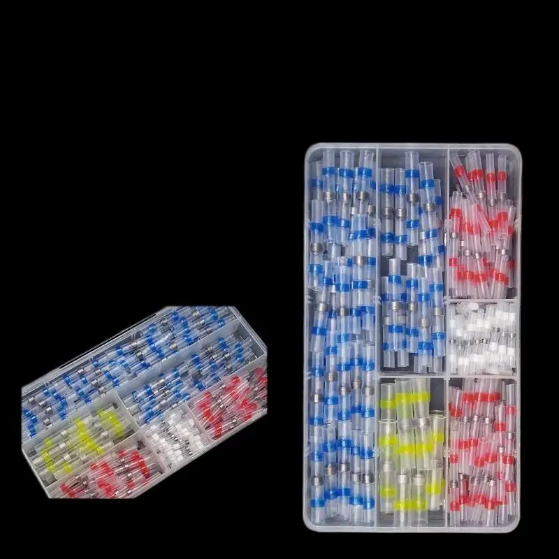 50/70/100Pcs Electric Copper Tape Solder Sleeve Waterproof Solder Seal Tin Ring Heat Shrink Butt Wire Connector Terminal