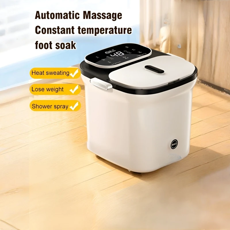 Снимает усталость ванночки для ног с подогревом, ведро для замачивания ног, подогрев, автоматическое отжимание, бытовая портативная термованна для ног