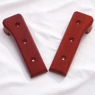 

1 set Red Pear Wood Knife Handle Replacement Ergonomic Kitchen Grip Light Brown Wooden Outdoor Tools Fixture Easy