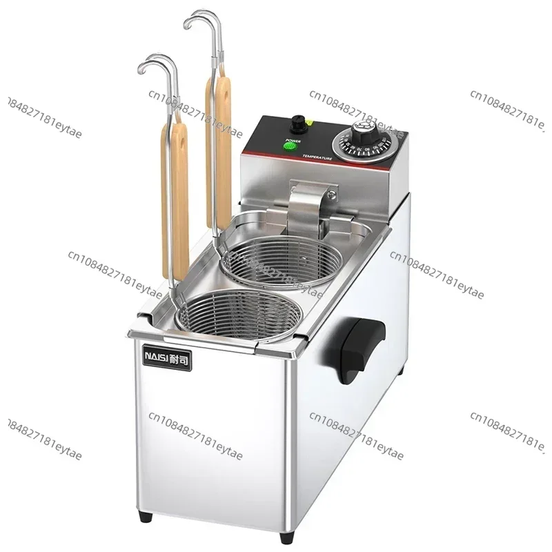 

Electric boiling noodle stove commercial stainless steel double-ended noodle cooking machine soup powder stove spicy hot