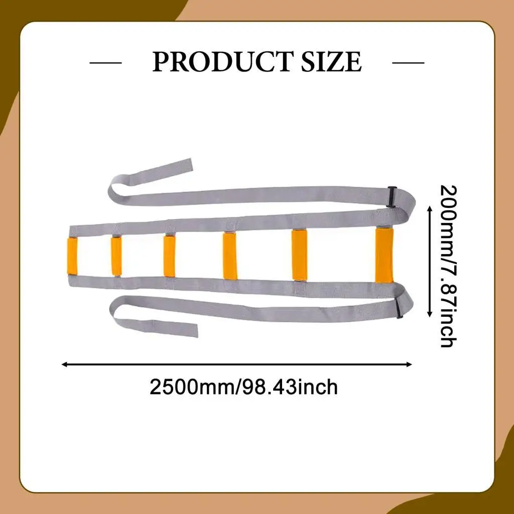 Bed Ladder Assist Comfortable for Most Beds Mobility Aid Sit up Helper for Elderly Adults Household Bedridden Seniors Sitting image 6