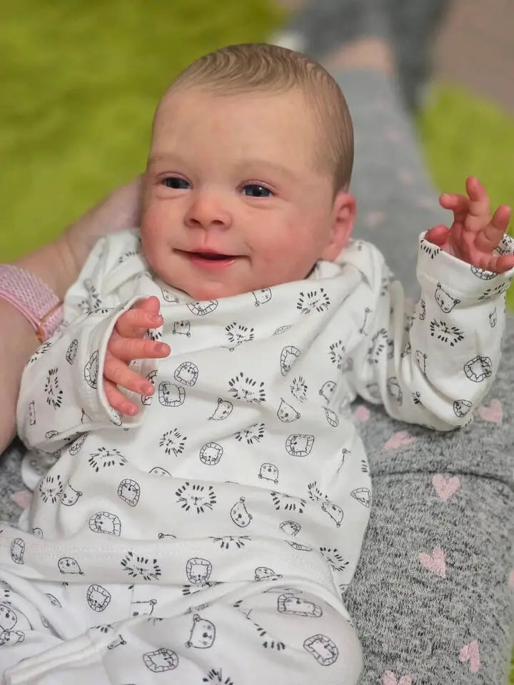 NPK 18 '' Kit de boneca reborn para bebê recém-nascido Sebastian Baby realista toque macio já pintado peças de boneca inacabadas