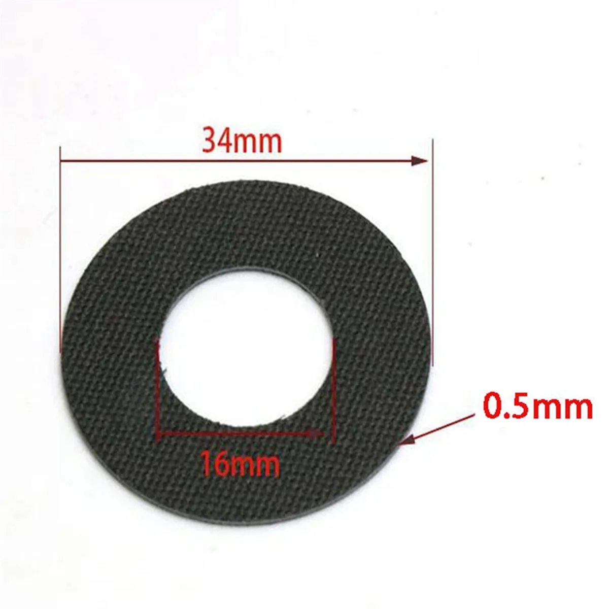 SMIEA 10PCS 0.5mm Fishing Wheel Special Discharge Force Alarm Carbon Fiber Brake Pad Reel Spinning Drum Wheel Accessories