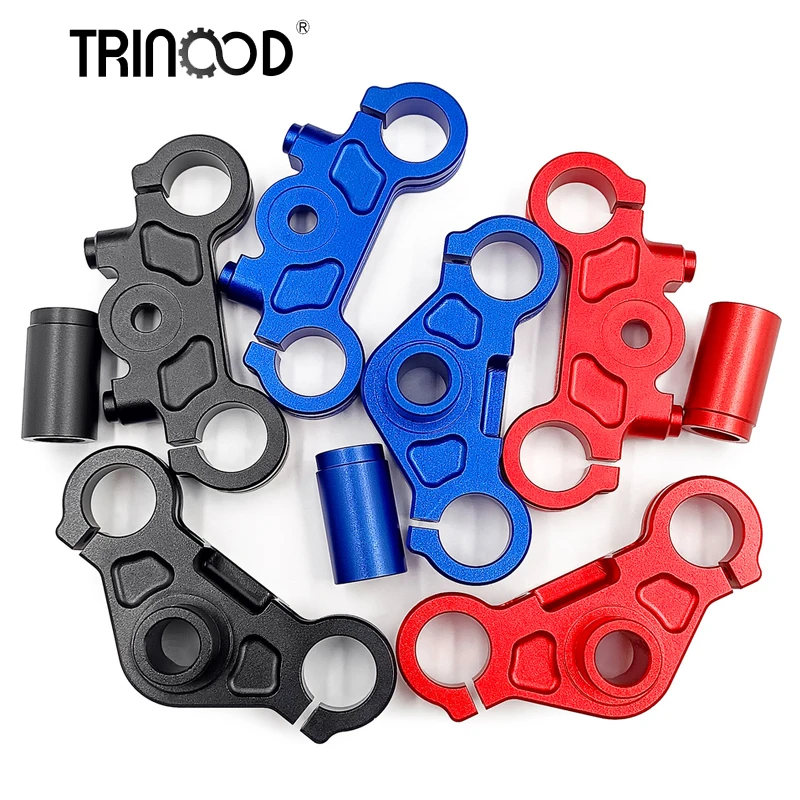 

TRINOOD Aluminum Alloy 7075 Triple Clamp Set For 1/4 RC Motorcycle Promoto-MX Parts