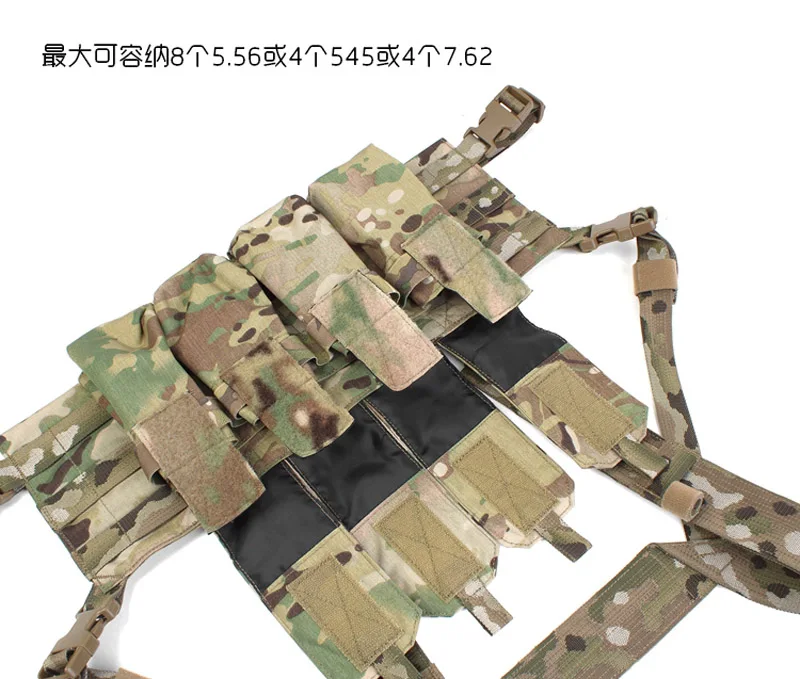 Plataforma de pecho Tactical Recce Rig – 4 portamuniciones para 5,56/7,62 - imagen 2
