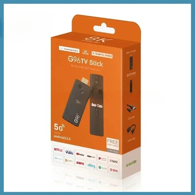acquisto di panico G96 Stick-Dongle TV Box/Stick 5gwifi Hd Bluetooth Voice a TV Android Box