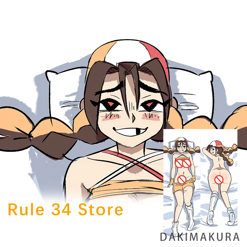 الأصلي إيري تشان (Derpixon) Dakimakura أنيمي مزدوجة الوجهين طباعة الحياة حجم وسادة للجسم غطاء المخدة