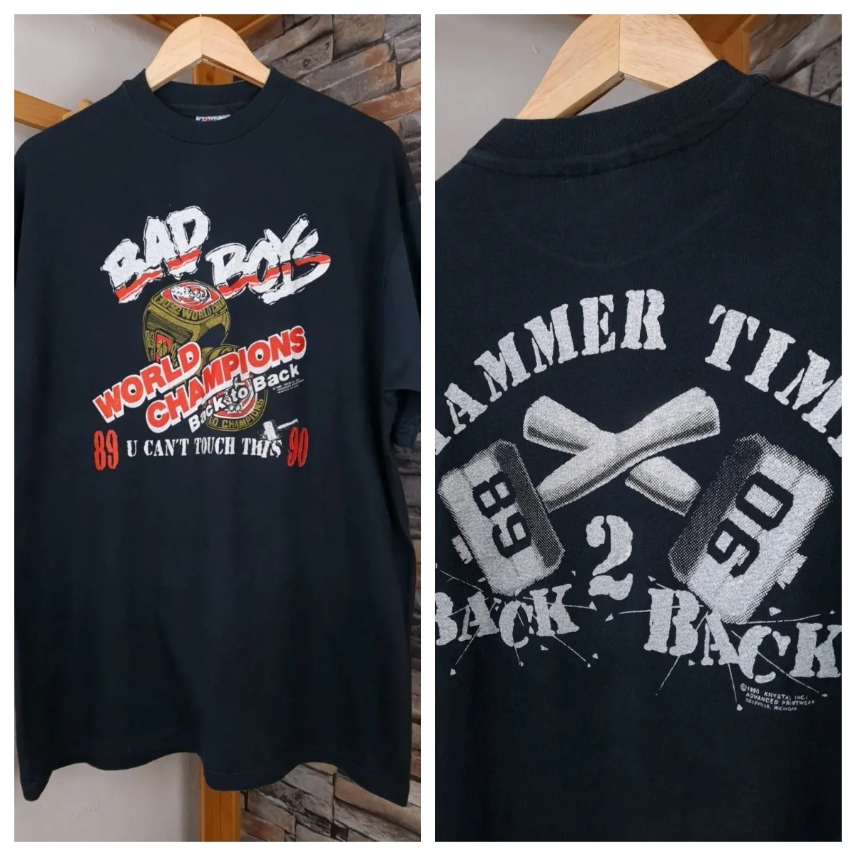 

T-shirt Américain Imprimé À Manches Courtes Col Rond En Coton Ample Polyvalent Bad Boy Lettres Simples Hommes Et Femmes