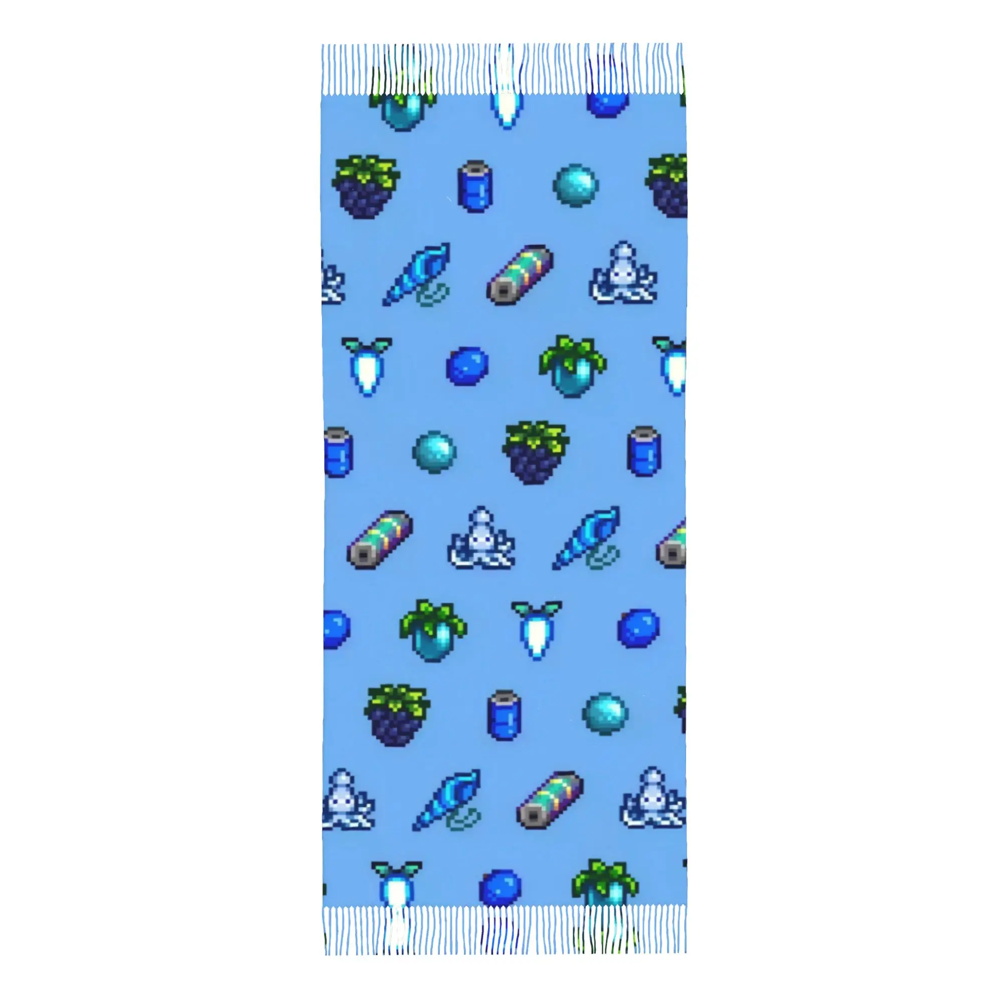 Blue Ocean GoodsTassel Scarf Stardew Valley In Autumn Vintage With Tassel Gift Neckwarmer Scarves
