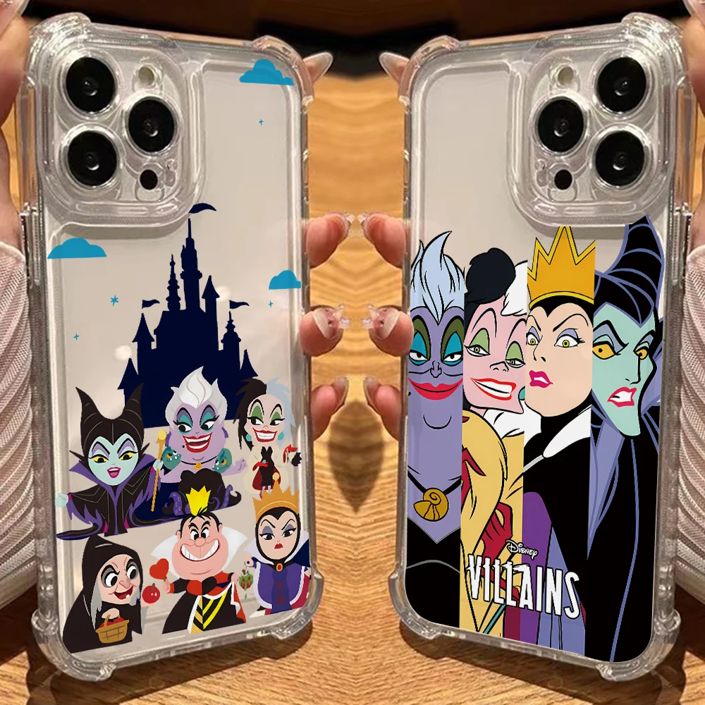 Disneys Villains Witch Princess Phone Case for Samsung Galaxy A73 A56 A55 A54 A53 A52 A51 A50 A33 A32 A23 A13 4G 5G Clear Cover