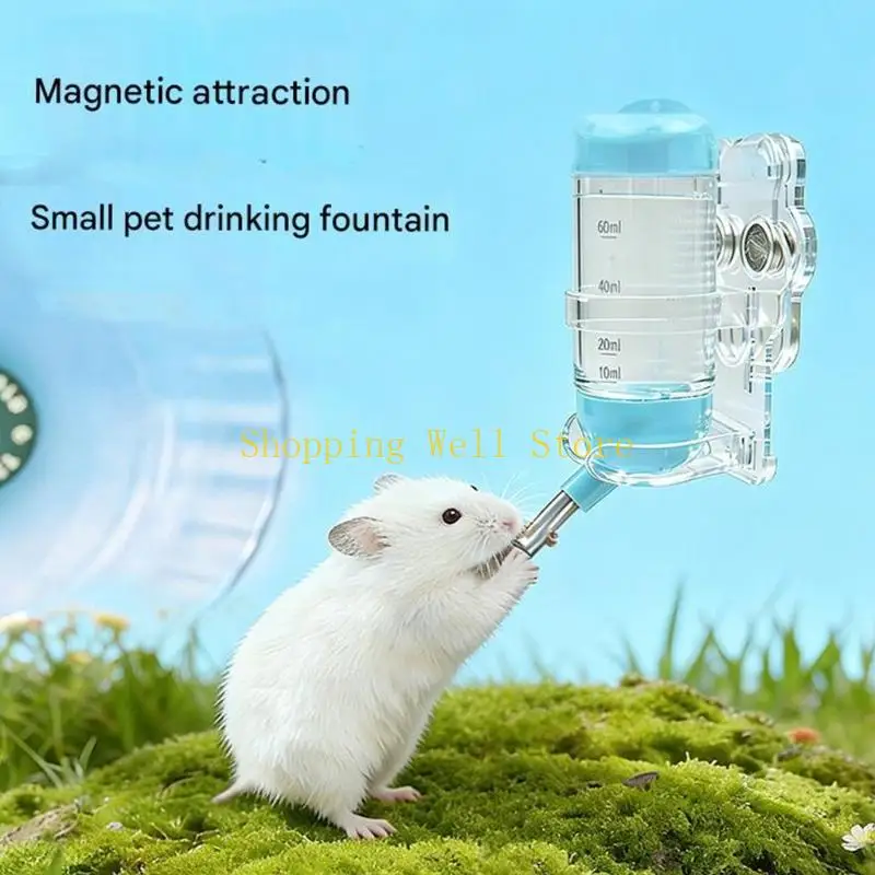 KX4B Acrylic Water Feeder Brackets For Small Animal Drinking Bottles Stable And Safe Design Bottle Stand For Pet Cage
