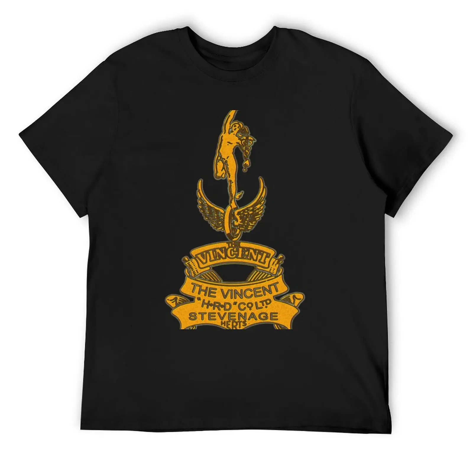 

Vincent Motorcycle Logo Three T-Shirt street wear shirts graphic tees t shirts for men cotton
