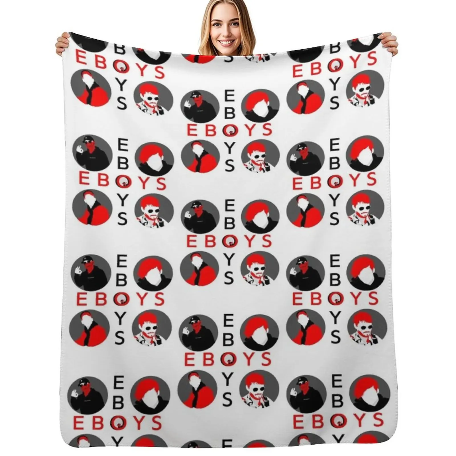 

EBOYS Art Print Throw Blanket Fluffy Cozy Throw Blanket for Home Decor