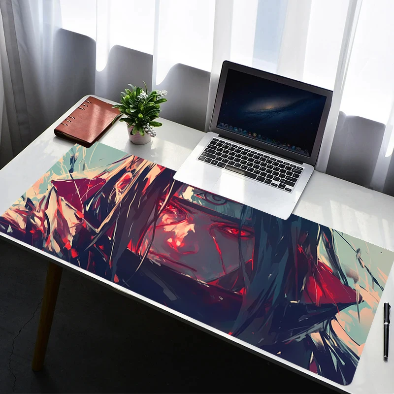 

Mouse Pad Laptop Gamer Cabinet Keyboard Pad Non Slip Rubber Mousepad Office Computer Gaming Desk Naruto Itachi Uchiha Mouse Mat