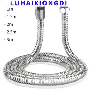 Flexible Stainless Steel Plumbing Hose Shower Head Tube Flexible Bathroom Pipe 1-3m Bath Accessories