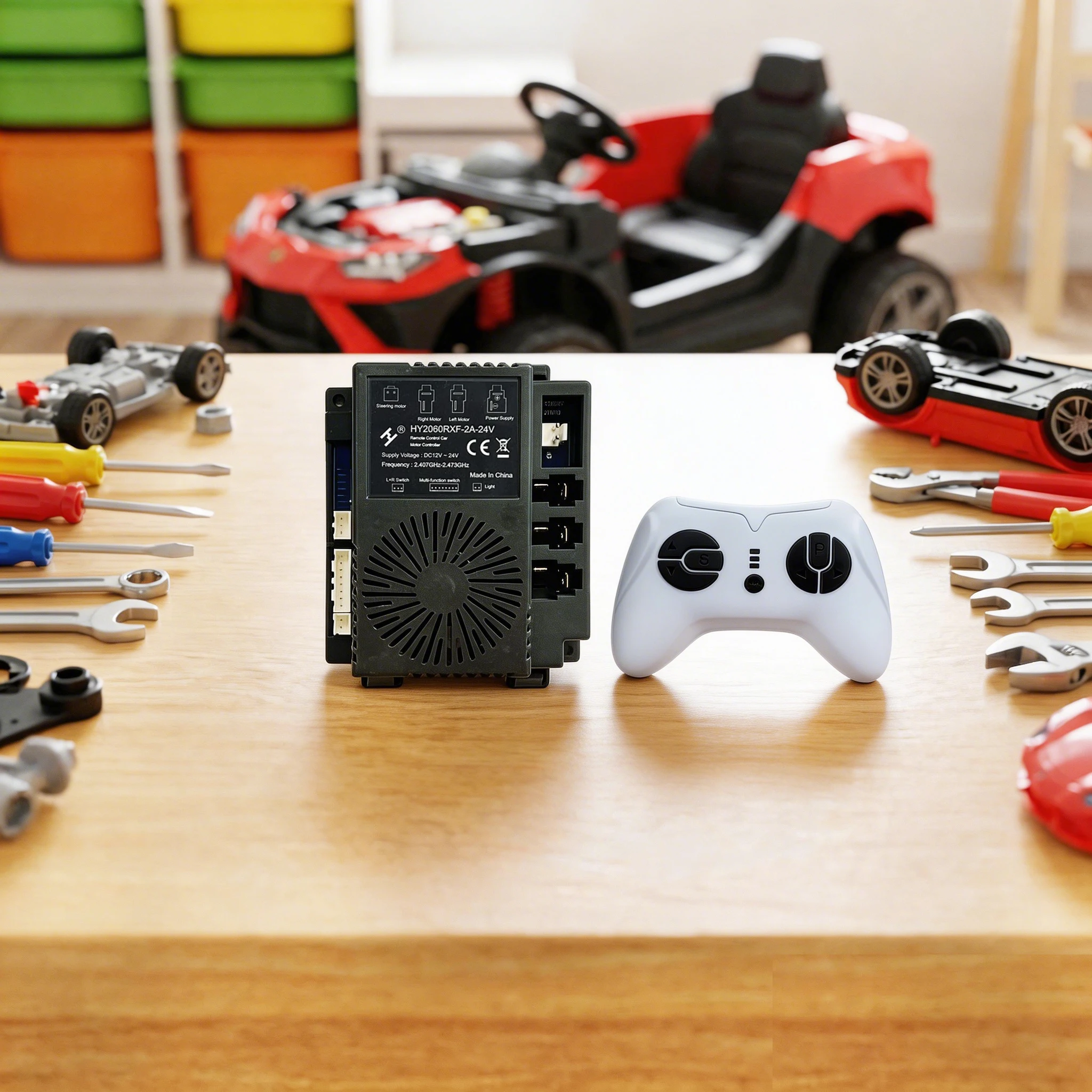 

,HY2060RXF-2A-24V Kid's Electric Car Motor Controller HY2060RXF-2A-24V Ride on toy car 2.4G Bluetooth Remote Control Receiver