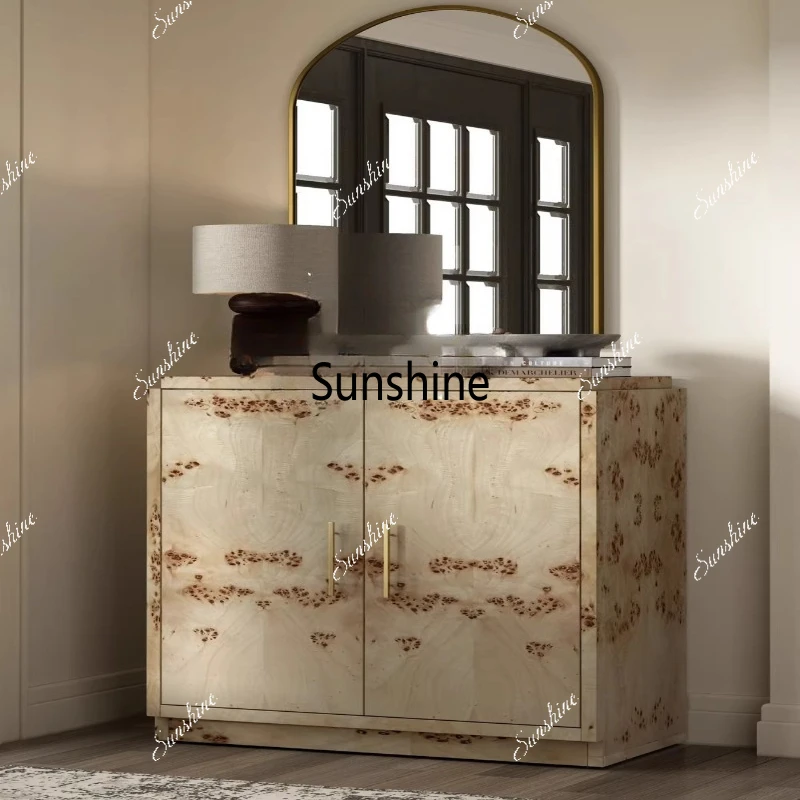 

Italian medieval style, modern living room, bedroom, study, light luxury, simple solid wood storage