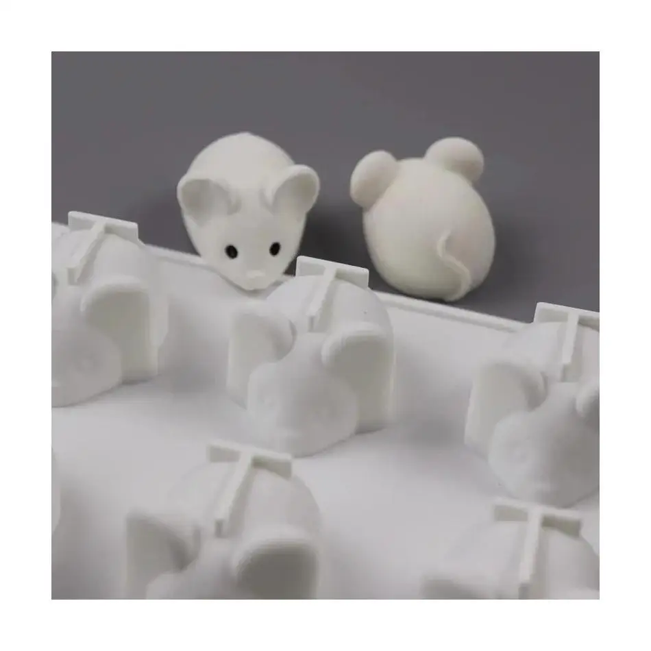 Creative 1 Pcs Cute Shape Mouse Mold Mousse Cake Dessert Baking Chocolate Silicone Mould Kitchen Fondant Cake Decorating Tool