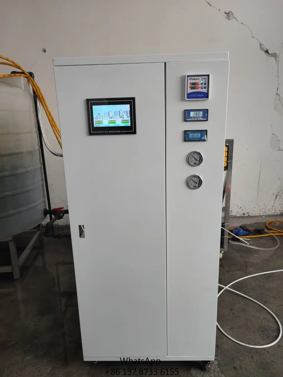 EDI Module Integrated Ultrapure Water System, Two-Stage RO Pretreatment, 50-300LPH Range